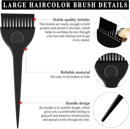 2 Pcs Hair Color Tint Brushes Applicator Dyeing Tools Set Application for Salon Hair Coloring Men Women DIY