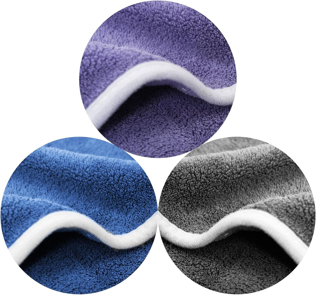 3 Pack Adult Bibs, Microfiber Super Soft Eating Cloth for Adults, Disabled, Adjustable, Dining Clothing Protector