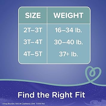 Pampers Pampers Easy Ups Training Underwear Boys Size 5 3T-4T (66 Count)