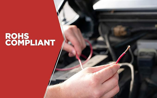 Coleman Cable 55669133 Automotive Copper Wire; 14-Gauge; Red