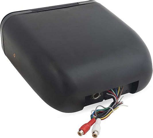 Belva BMRC7B Black Fully Enclosed Marine Radio CoverRadio Splash Guard for Deck or Overhead Installs, Water-Resistant Flip-up Style