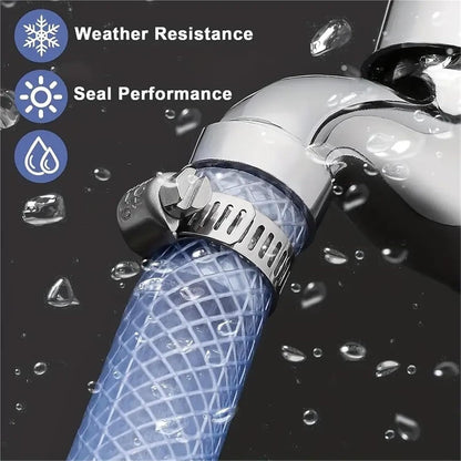 Adjustable Stainless Steel Hose Clamps Set - 40/60Pcs Worm Gear Screw Clamps Assortment (8-38mm) For Pipe Tubing Connection
