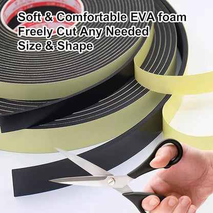 Hat tape size reducer, 32ft EVA foam hat size reducer insert, self-adhesive tape for hats, cowboy hats, caps and helmets