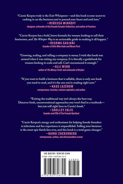 The Whisper Way: The Secret Formula for Women Entrepreneurs to Scale and Sell for Life-Changing Money by Carrie Kerpen (comes without dust jacket)