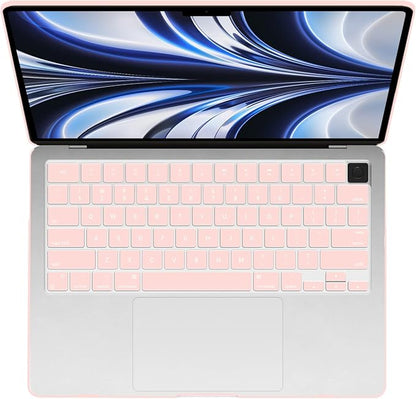 IBENZER Compatible with 2025 2024 2023 MacBook Air 15 Inch Case M4 A3241 M3 A3114 M2 A2941, Hardshell Case KeyboardCoverType-C for Mac Air 15.3" Liquid Retina Display, Sakura Pink, AT15-SKPK1TC