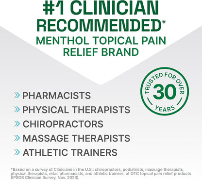 Biofreeze Professional Gel Pain Relief for Knee, Neck, Hip, Joint, Shoulder, & Simple Backache, Arthritis Pain Reliever, Sore Muscle Relief, Colorless Menthol Gel 32 Fl Oz