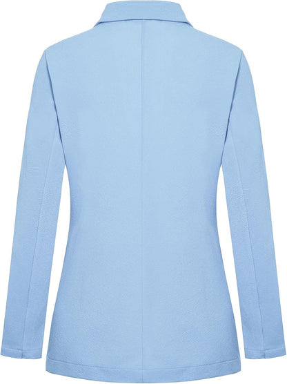 MINTLIMIT Blazers for Women Casual Long Sleeve Open Front Cardigan Button Work Office Blazers Jackets with Pockets