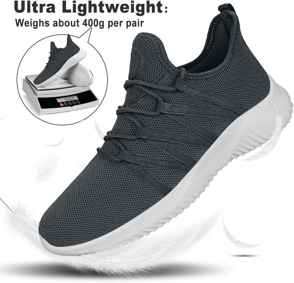 Mens Slip On Running Shoes Breathable