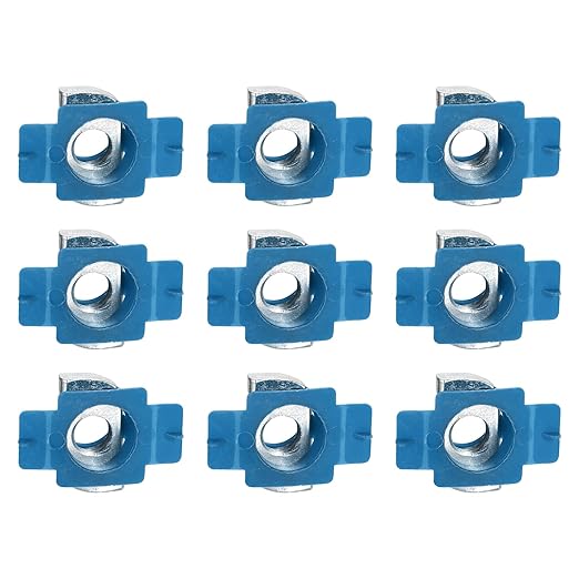 uxcell 30 Pcs Nylon Strut Cone Nut, M12x1.75mm Nylon Channel Squeeze Nut with Twist Tab for Strut Channel Support Systems Solar Panels Mounting