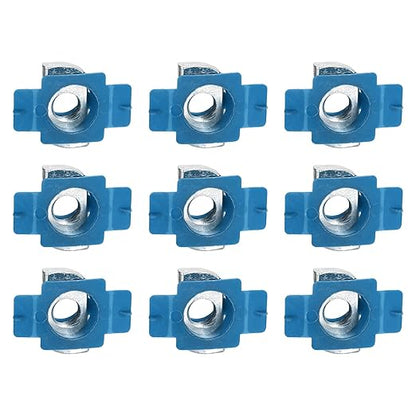 uxcell 30 Pcs Nylon Strut Cone Nut, M12x1.75mm Nylon Channel Squeeze Nut with Twist Tab for Strut Channel Support Systems Solar Panels Mounting