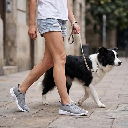Breathable mesh upper, memory foam insole, slip-resistant sole for all-day comfort during work, workouts, or everyday wear.