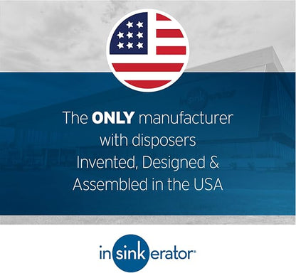 InSinkErator Badger 5 Garbage Disposal, Standard Series 12 HP Continuous Feed Food Waste Disposer, Black, Set of 1