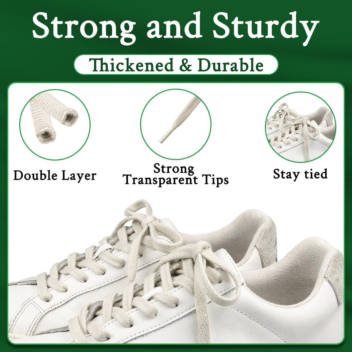 Endoto Shoe Laces for Veja Replacement Shoelaces Strings