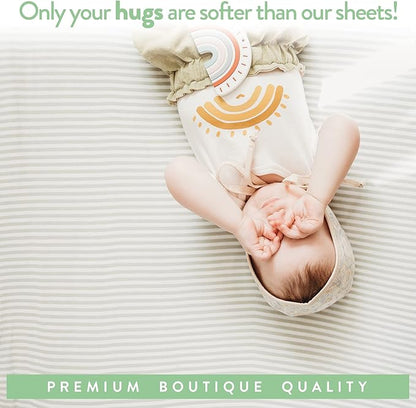 Heather Grey Pack and Play Sheets, 2-Pack - 27 x 39 In