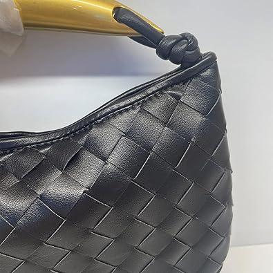 Woven Leather Dumpling Bag Dinner Handbag For Women Purse Hobo Bag Knotted Evening Bag Shoulder Bag