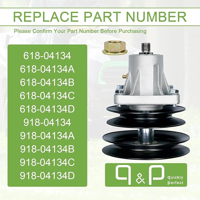 Outdoor Power 918-04134D Spindle Assembly Bracket Replaces MTD 618-04134D 918-04134D With Mounting Screws