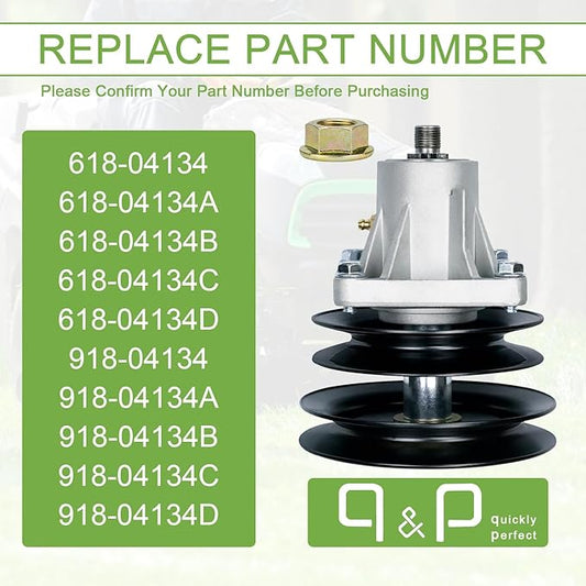 Outdoor Power 918-04134D Spindle Assembly Bracket Replaces MTD 618-04134D 918-04134D With Mounting Screws