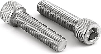 M6-1.0 x 70mm Socket Head Cap Screws Metric, Allen Socket Drive, Stainless Steel 18-8, Fully Threaded, Bright Finish, Machine Thread, 10 PCS