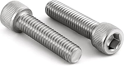 M6-1.0 x 70mm Socket Head Cap Screws Metric, Allen Socket Drive, Stainless Steel 18-8, Fully Threaded, Bright Finish, Machine Thread, 10 PCS