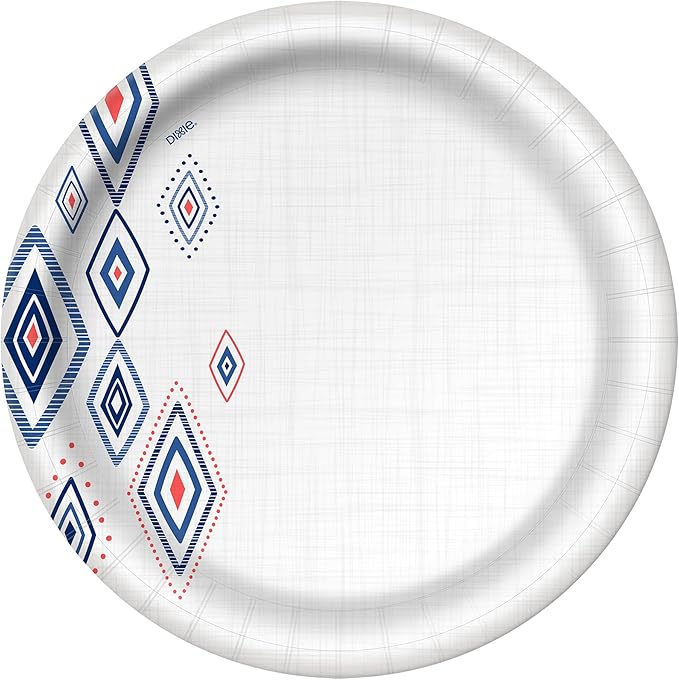 Dixie Large Paper Plates, 10 Inch, 204 Count, 2X Stronger, Microwave-Safe, Soak-Proof, Cut Resistant, Disposable Plates For Everyday Breakfast, Lunch,  Dinner Meals