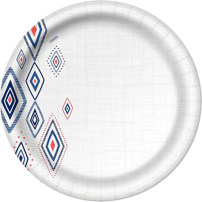 Dixie Large Paper Plates, 10 Inch, 204 Count, 2X Stronger, Microwave-Safe, Soak-Proof, Cut Resistant, Disposable Plates For Everyday Breakfast, Lunch,  Dinner Meals