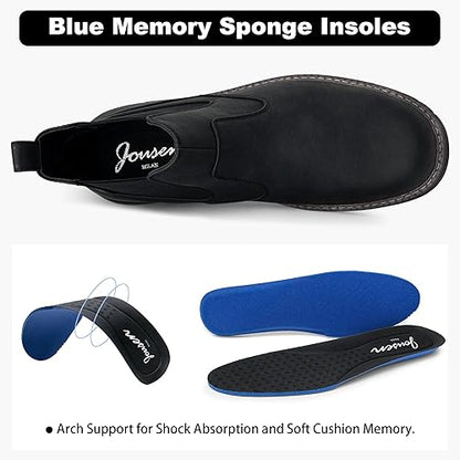 Jousen Mens Boots Retro Mens Casual Boots Chelsea Boots Mens Slip On Boots for Men