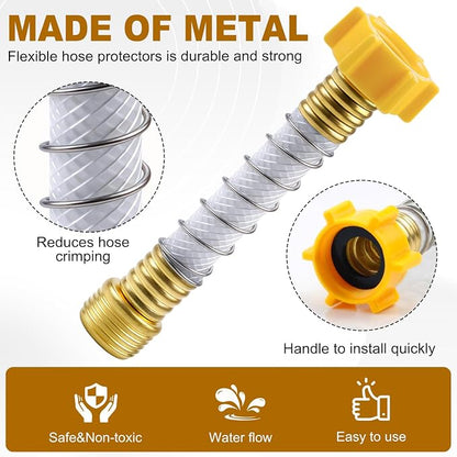 RV Flexible Hose Protector, RV Water Hose Extension & Faucet Protector - Eliminates Hose Crimping and Straining at Water Connections, Flexible Hose Adapter for RV, Garden, Outdoor Essentials