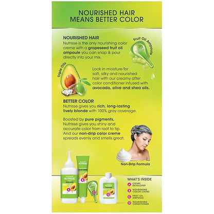 Garnier Nutrisse Nourishing Hair Color Creme, 100 Extra-Light Natural Blonde (Chamomile) (Packaging May Vary)