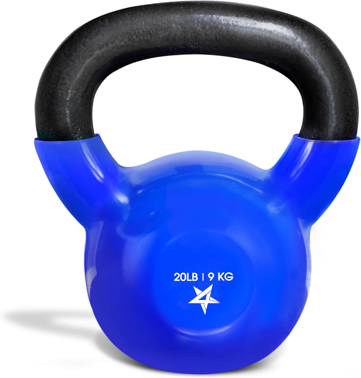 Yes4All Vinyl Coated Cast Iron Kettlebell