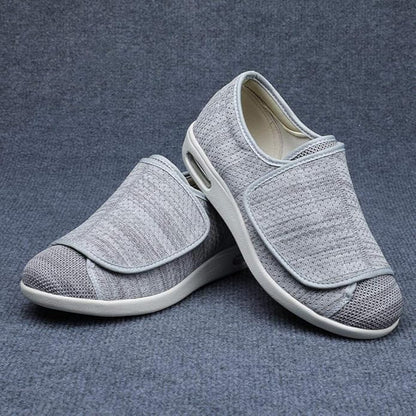 WLESVAGO Women's Wide Width Diabetic Edema Shoes with Fully Adjustable Closures Easy OnOff, Air Cushion Walking Sneakers for Elderly Swollen Feet Outdoor