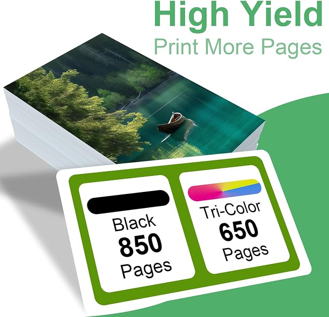 3 Pack 67XL Ink Cartridge Combo Pack Replacement for HP 67 67XXL Work for DeskJet 2755 2725 2723 2722 1255 DeskJet Plus 4152 4155 Envy Pro 6458 6455 6052 Printer?2 Black?1 Color )