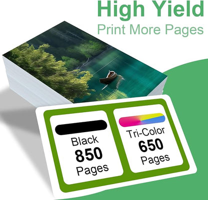 3 Pack 67XL Ink Cartridge Combo Pack Replacement for HP 67 67XXL Work for DeskJet 2755 2725 2723 2722 1255 DeskJet Plus 4152 4155 Envy Pro 6458 6455 6052 Printer?2 Black?1 Color )