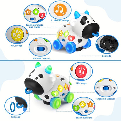 Interactive musical toys from INNOSKY develop motor skills with bilingual learning, volume control, and engaging lights and sounds.