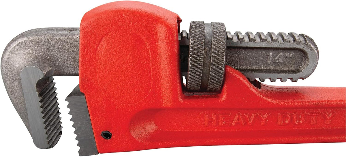 Performance Tool W1133-14B Heavy-Duty Adjustable Straight Pipe Wrench, 14-inch