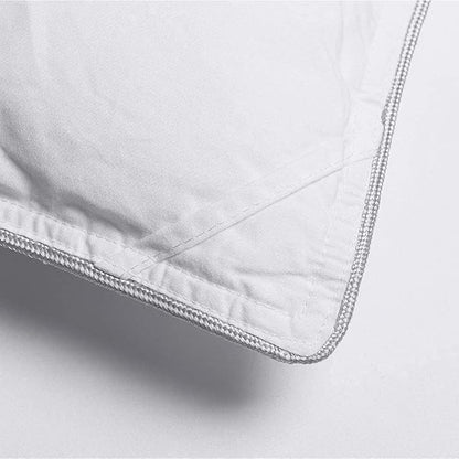 HOMBYS Feather and Down Comforter, Oversized King Comforter 120 x 128, White Extra Large Duvet Insert for All Season, 100 Cotton Cover Down Proof with Corner Tabs
