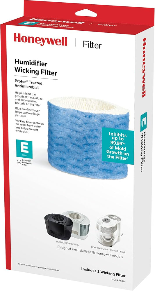 Honeywell HC14PF1 Replacement Wicking Filter E, 1 pack, white