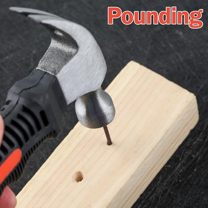 Small Claw Hammer 8 oz Claw Hammer Camping Hammer, Stubby Tack Hammer Mini Hammer, Nail Hammer with Shock Reduction Grip, Small Hammer for Women, Teal Hammer for Home DIY Tent Stakes