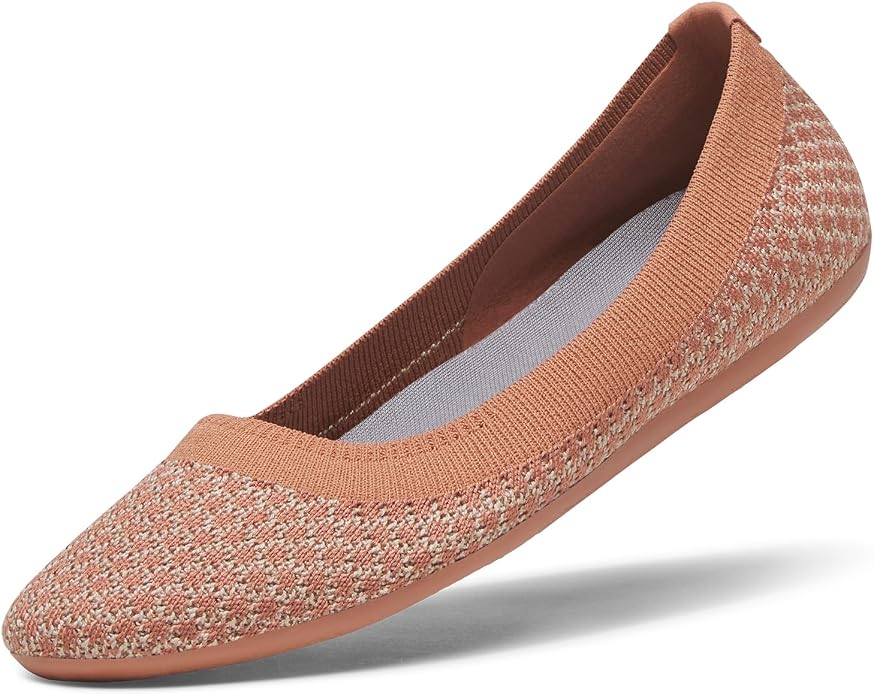 Size 9 Allbirds Women’s Tree Breezer, Knit Ballet Flats, Slip-On Everyday Round Toe Shoes, Machine Washable Made with Natural Materials
