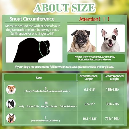 Dog Muzzle,Soft Mesh Breathable Muzzle, Air Mesh Dog Muzzle with Reflective  Adjustable Strap for for Biting Chewing Grooming,Allow Panting Drinking,Dog Muzzle for Small (Black, S)