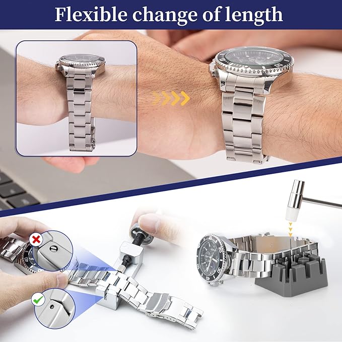 Eventronic Watch Repair Kit, Professional Watch Battery Replacement Tool, Watch Link  Back Removal Tool, Spring Bar Tool Set with Carrying Case for Men Women
