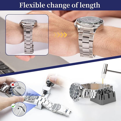 Eventronic Watch Repair Kit, Professional Watch Battery Replacement Tool, Watch Link  Back Removal Tool, Spring Bar Tool Set with Carrying Case for Men Women