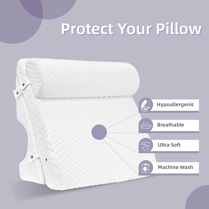 Wedge Pillow Cover for Bed Wedge Pillow (Cover)