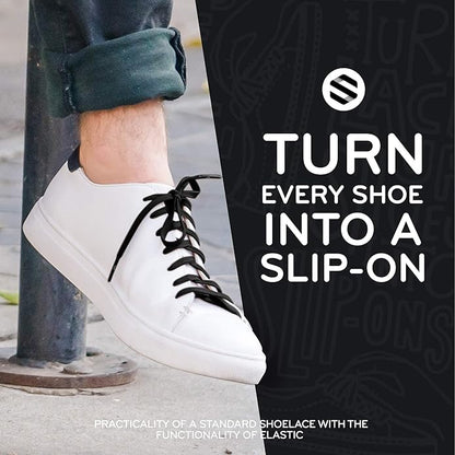 THE ORIGINAL STRETCHLACE  Elastic Shoe Laces  As Seen on Shark Tank  Flat Stretch Shoelaces