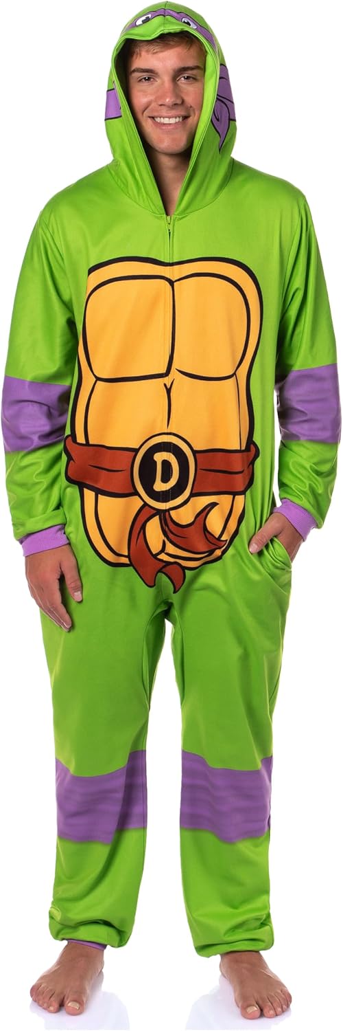 INTIMO Teenage Mutant Ninja Turtles Adult Costume Union Suit Pajamas For Men and Women