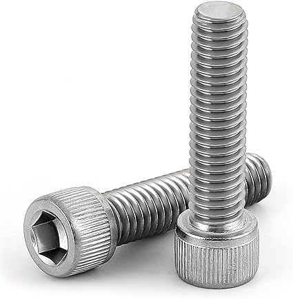M6-1.0 x 70mm Socket Head Cap Screws Metric, Allen Socket Drive, Stainless Steel 18-8, Fully Threaded, Bright Finish, Machine Thread, 10 PCS