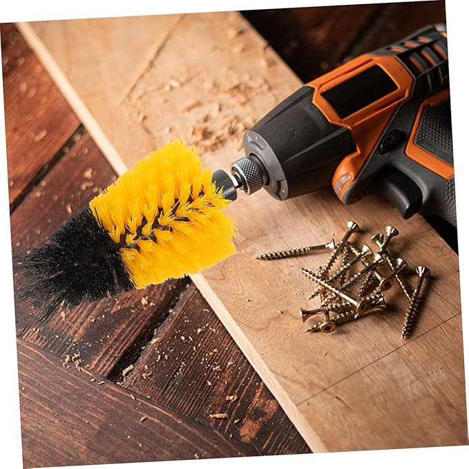 Drill Scrub Brush Attachment Shaped Cleaning Head for Comprehensive Bathroom Kitchen and Grout Cleaning Precision Design for Hard to Reach Areas