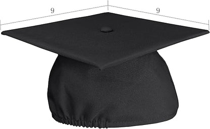 GradPlaza Matte Graduation Cap with 2024 and 2025 Tassel Adult Graduation hat for High School College