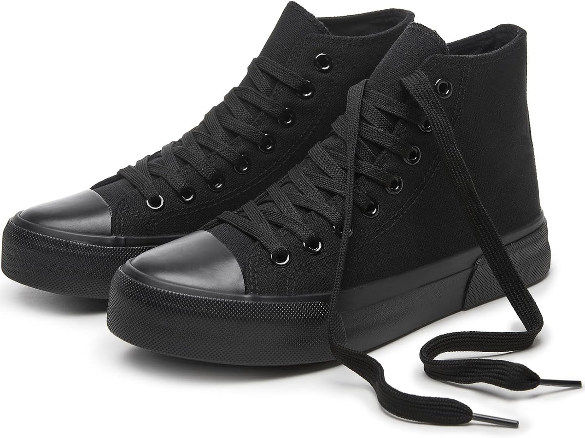 hash bubbie Unisex Fashion High top Sneakers Womens Classic High Tops Canvas Shoes Casual Tennis Shoes for Men