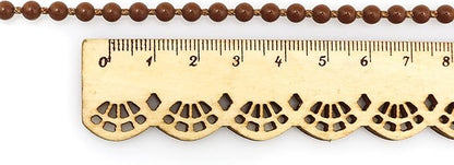 FQTANJU 10 Yards Roller Shade Blind Beaded Chain Cord, Coffee Plastic, Perfect for Roller Blind Fitting & Repair