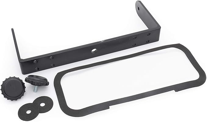 Belva BMRC7B Black Fully Enclosed Marine Radio CoverRadio Splash Guard for Deck or Overhead Installs, Water-Resistant Flip-up Style